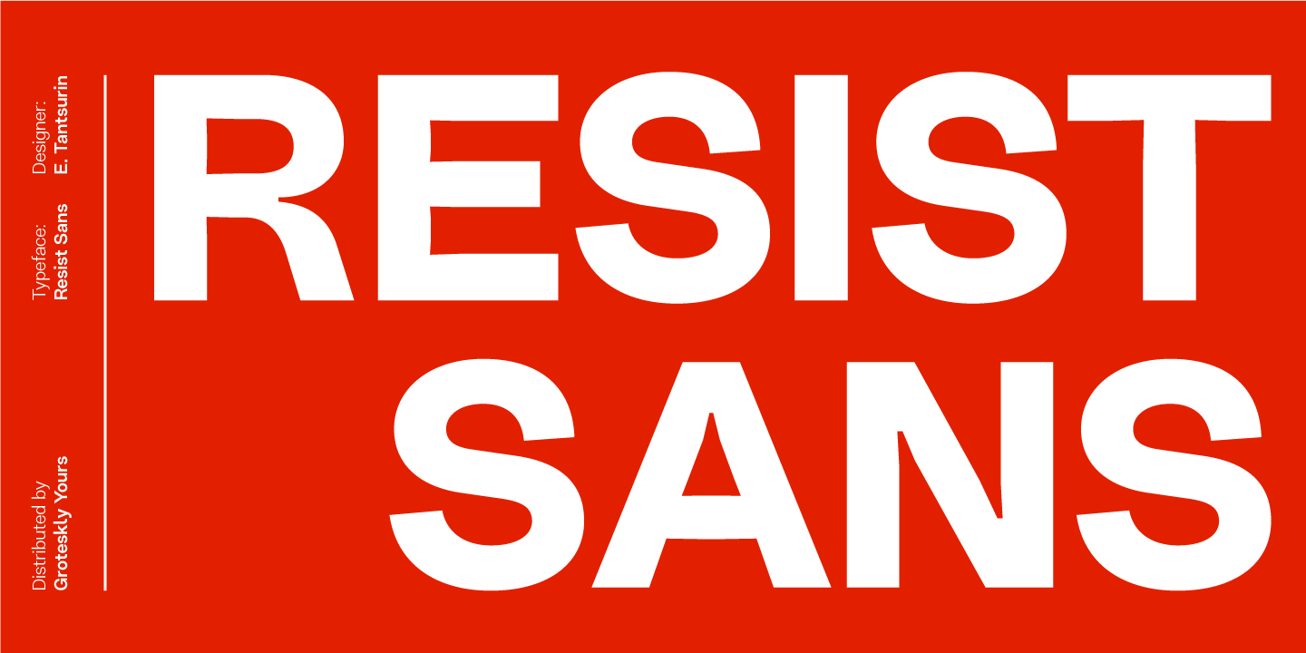 Resist Sans Font preview